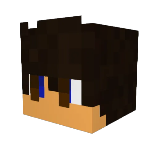 BanchJr Minecraft avatar head, 3D render