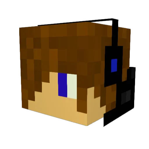 Banda1838 Minecraft avatar head, 3D render