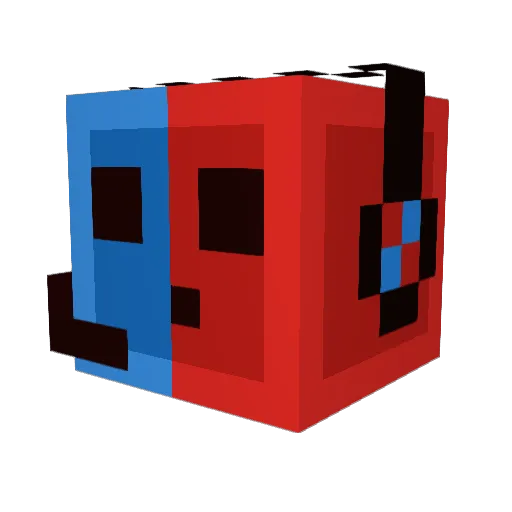 Bandaidboyze Minecraft avatar head, 3D render