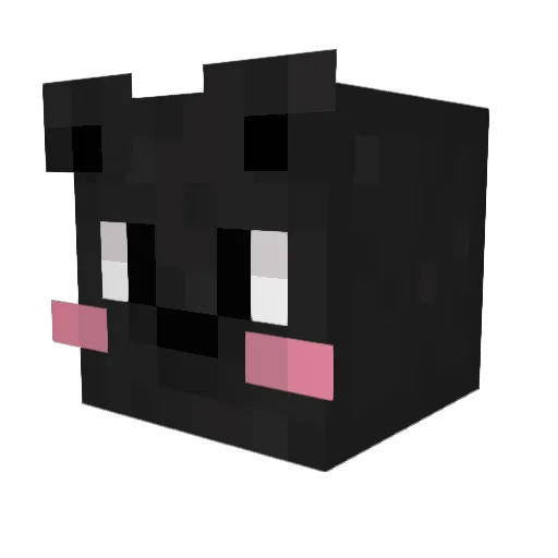 Bandal_bear Minecraft avatar head, 3D render