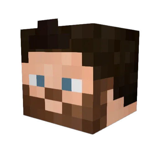 Banddido Minecraft avatar head, 3D render