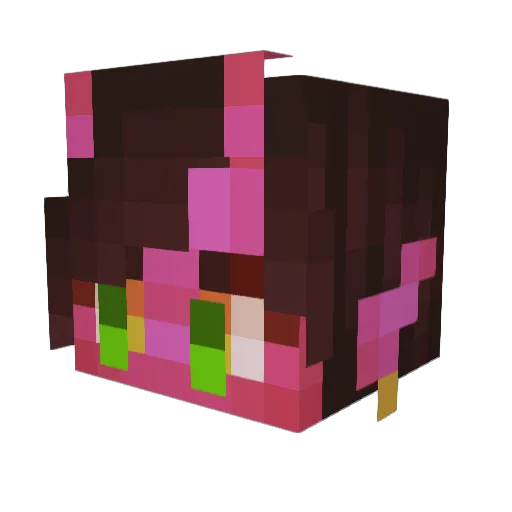 BanditRat Minecraft avatar head, 3D render