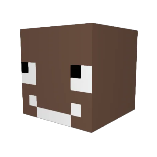 Bandit_8 Minecraft avatar head, 3D render