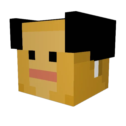 BanditoFrito Minecraft avatar head, 3D render
