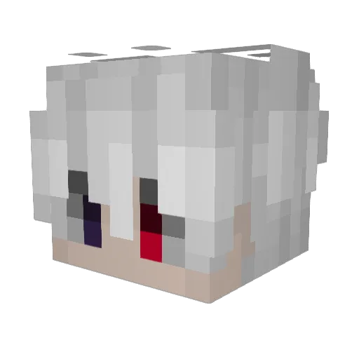 Banditten01 Minecraft avatar head, 3D render