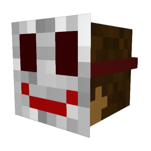 Bandlttt Minecraft avatar head, 3D render