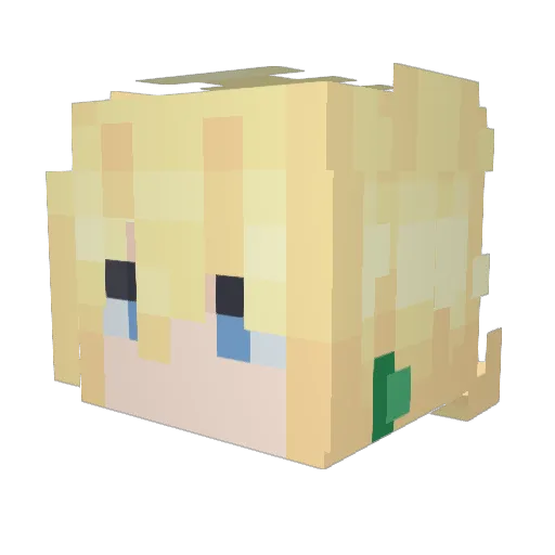 Bandnerd22303 Minecraft avatar head, 3D render