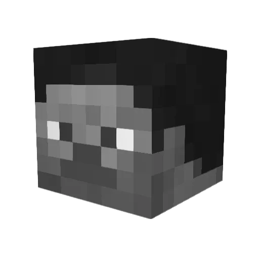 BandoAdio Minecraft avatar head, 3D render