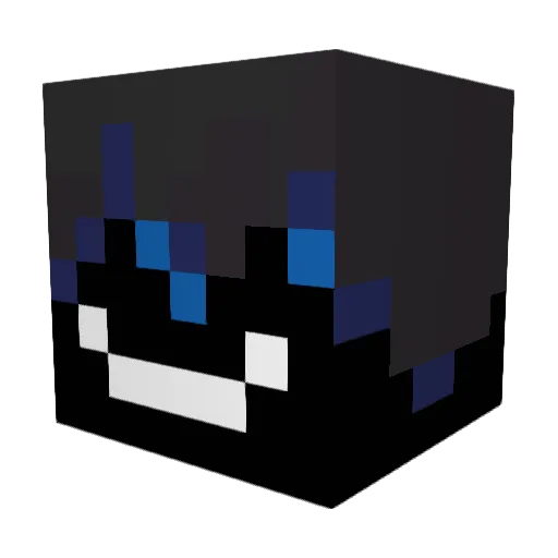 BandzDrilly Minecraft avatar head, 3D render