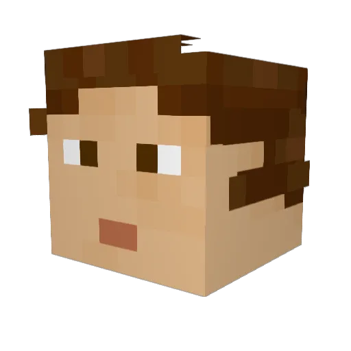 Bane02SithAri Minecraft avatar head, 3D render