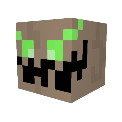 Bane666 Minecraft avatar head, 3D render