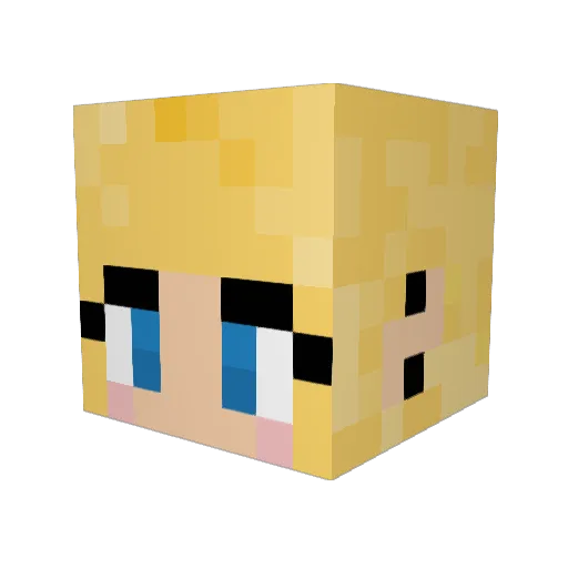 BaneBlackstar Minecraft avatar head, 3D render