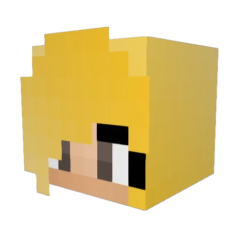 BaneOfKoveras Minecraft avatar head, 3D render