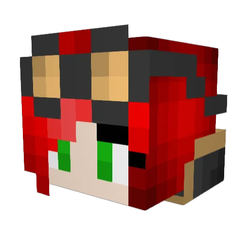 Bane_Wraith Minecraft avatar head, 3D render
