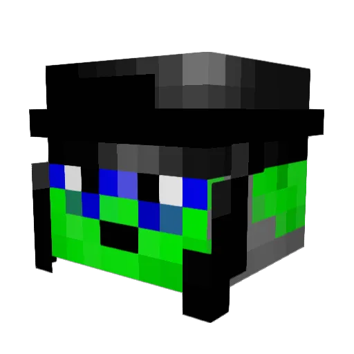 Banejr Minecraft avatar head, 3D render