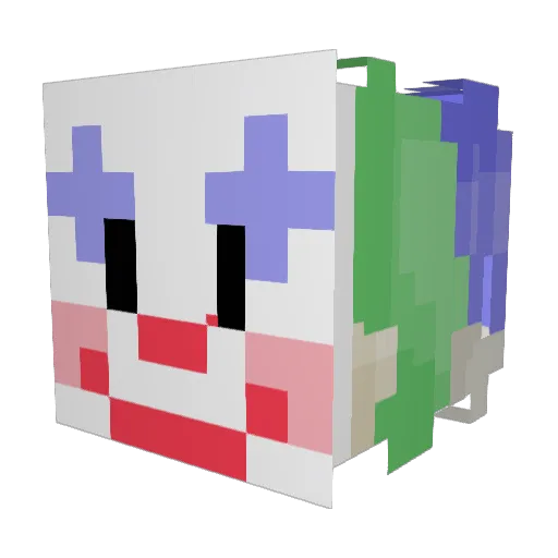 Baneofexistence Minecraft avatar head, 3D render