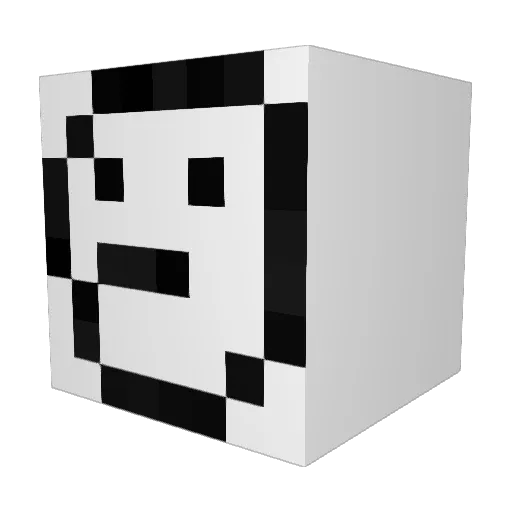 BangMat Minecraft avatar head, 3D render