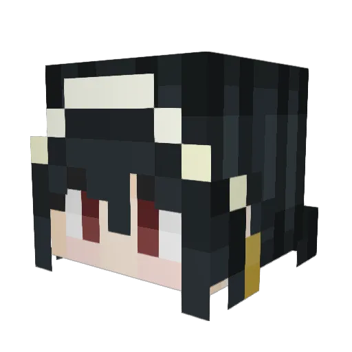 BangRizei Minecraft avatar head, 3D render