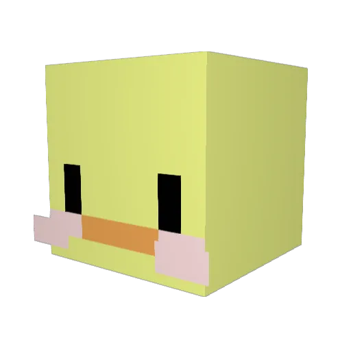 BangTime Minecraft avatar head, 3D render