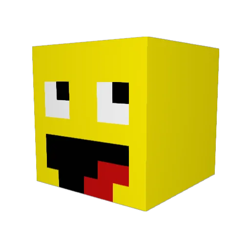 BangYaoHoe Minecraft avatar head, 3D render