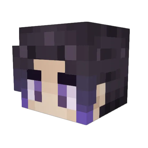 Bang_9 Minecraft avatar head, 3D render
