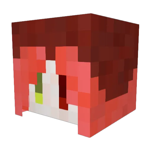 Bang_Xue_Guo Minecraft avatar head, 3D render