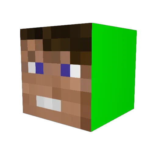 Banger108 Minecraft avatar head, 3D render