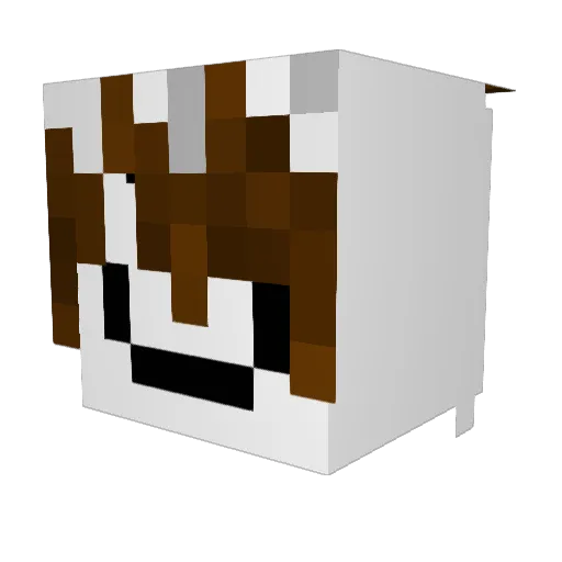 Bangolax Minecraft avatar head, 3D render