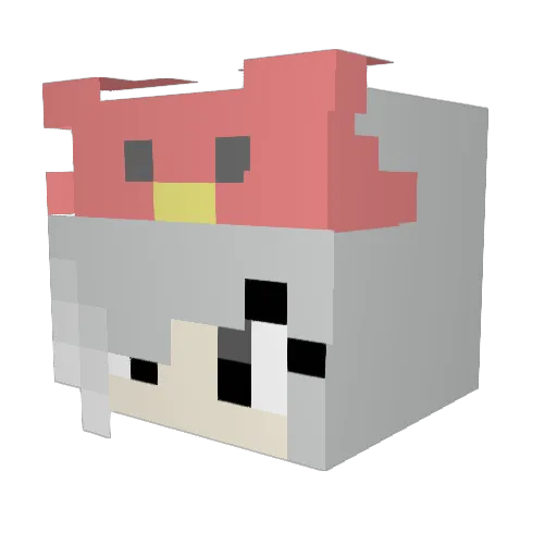 Bangtan_Fan06 Minecraft avatar head, 3D render
