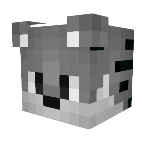 Bangul Minecraft avatar head, 3D render