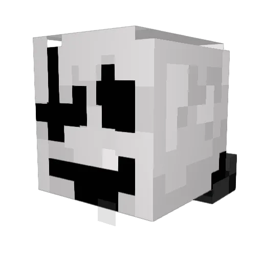 BangulMya Minecraft avatar head, 3D render