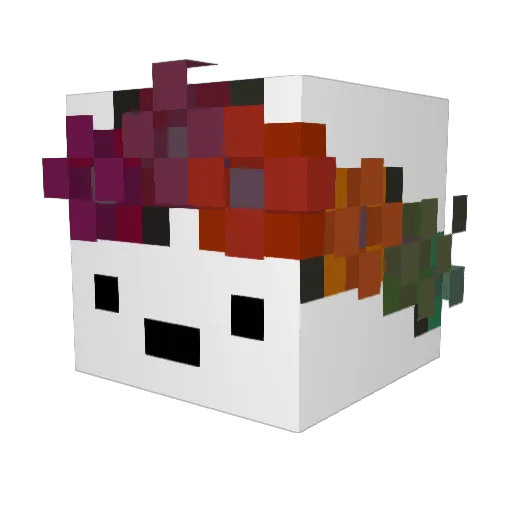 BanhLoc Minecraft avatar head, 3D render
