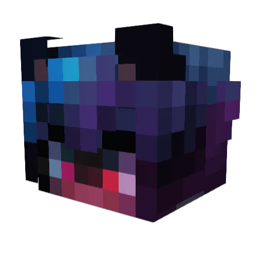 BanishedRouge Minecraft avatar head, 3D render