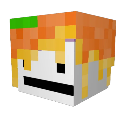 BanjoFret Minecraft avatar head, 3D render