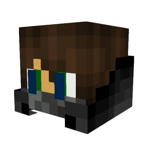 BankBuster101 Minecraft avatar head, 3D render