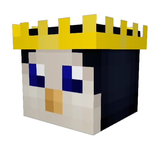 BankOfCrits Minecraft avatar head, 3D render