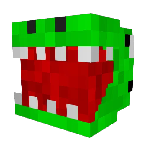 BankOfLizardV2 Minecraft avatar head, 3D render