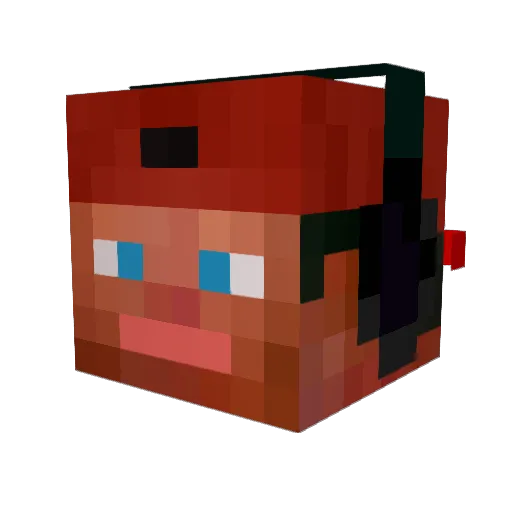 Banklock01 Minecraft avatar head, 3D render