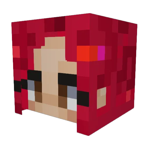 Banksorawit Minecraft avatar head, 3D render