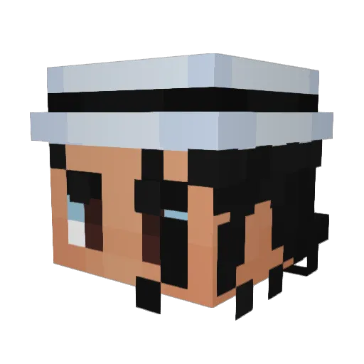 Bankstank6 Minecraft avatar head, 3D render