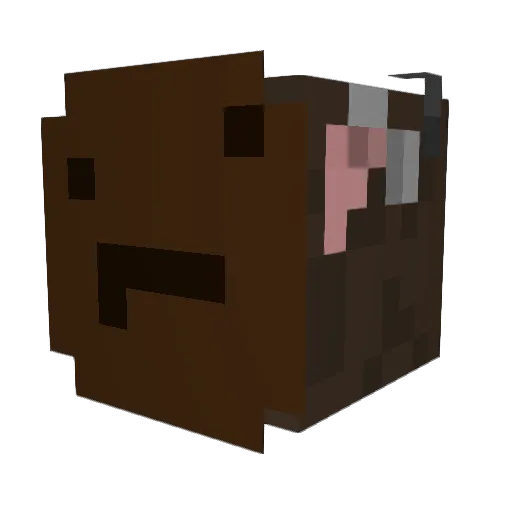 Bankys2 Minecraft avatar head, 3D render