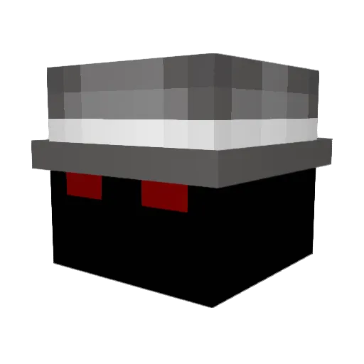 Bankzitters Minecraft avatar head, 3D render