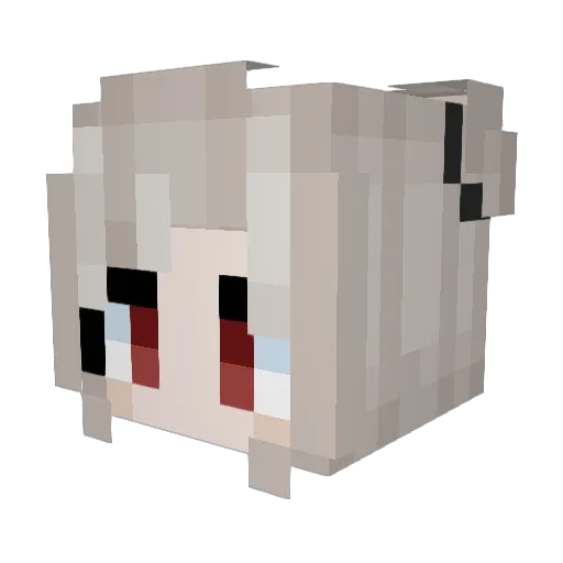 Banna_YelloFruit Minecraft avatar head, 3D render