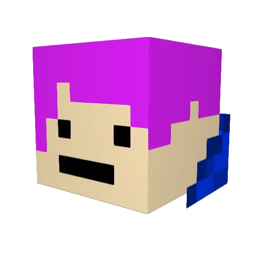 Bannaman14782 Minecraft avatar head, 3D render