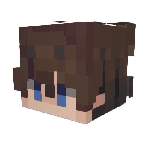 BannanaYTB Minecraft avatar head, 3D render
