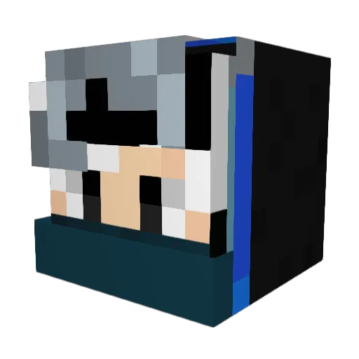BanneLPD Minecraft avatar head, 3D render