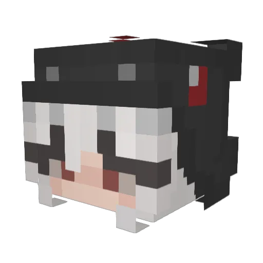 BannedTop1 Minecraft avatar head, 3D render