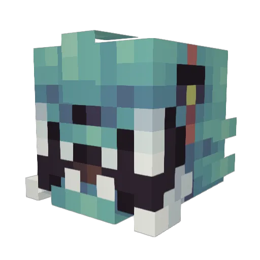 Bannetor Minecraft avatar head, 3D render