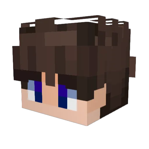 BanoMC Minecraft avatar head, 3D render