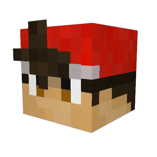 BanquetteArriere Minecraft avatar head, 3D render